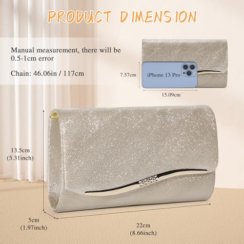 Image of UBAYMAX Evening Bag Clutch Purses for Women Lady Girl Handbags Crossbody Bag Wedding Bag for Prom Party Wedding Engagement | Wedding Bag