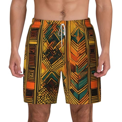 Pantalones cortos de natación para hombre con estampado nativo americano