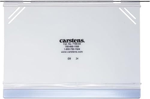 Miniatura 2 de Carstens Bolsillos de vinilo de repuesto con varillas para sistemas de archivo de documentos Kardex-Visitray, 8 x 5 pulgadas (paquete de 10)