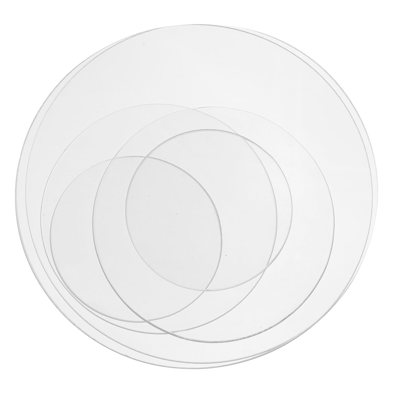 MAGICLULU 6pcs Glass Evaporation Dish Laboratory Covers for Liquid Mixing Sample Storage High Transparency Chemistry Tools