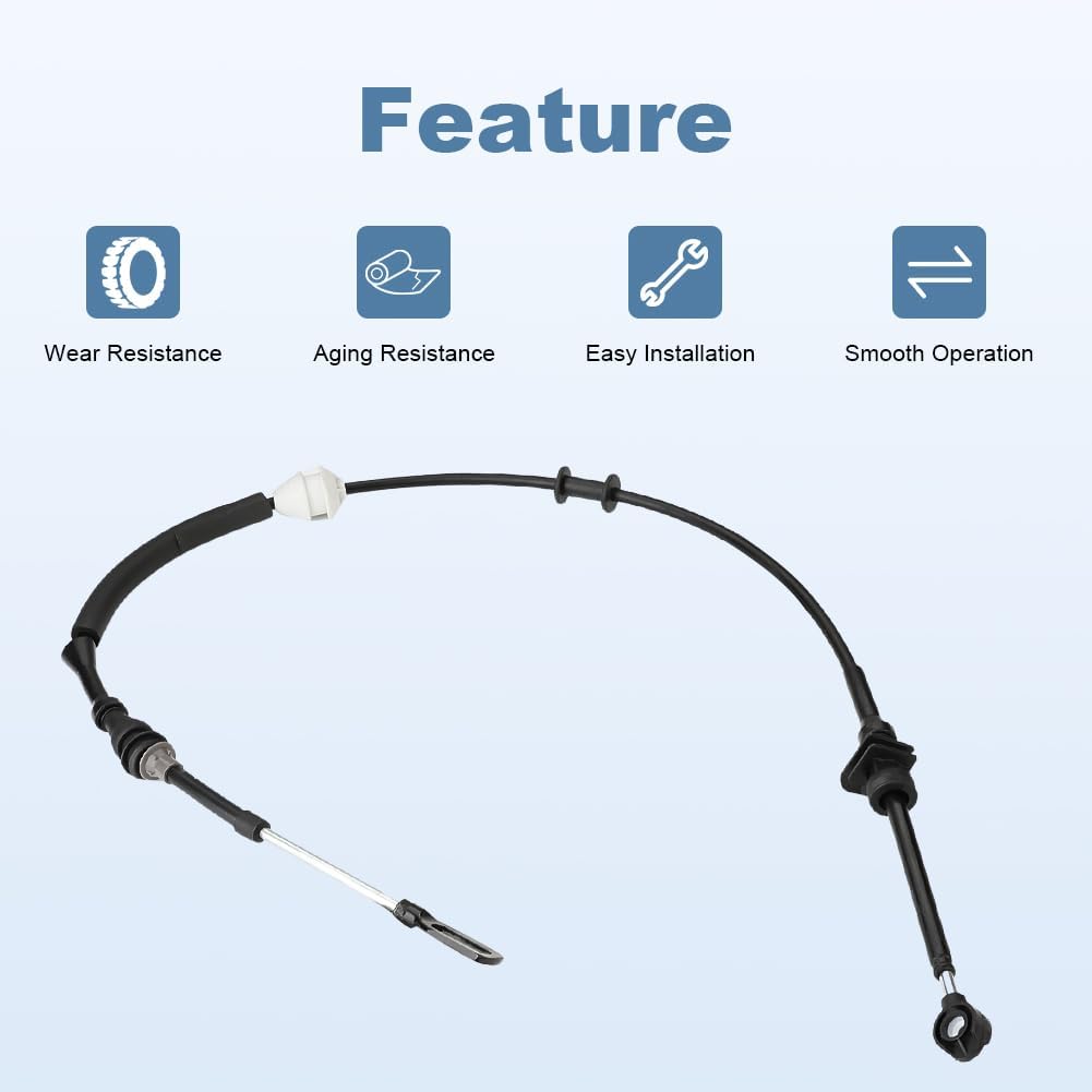 WMPHE Automatic Transmission Shift Cable Compatible with Ford Taurus 2001-2007 Mercury Sable 2001-2004 Replacement for 6F1Z-7E395-A 6F1Z7E395A Gearshift Control Lever Selctor