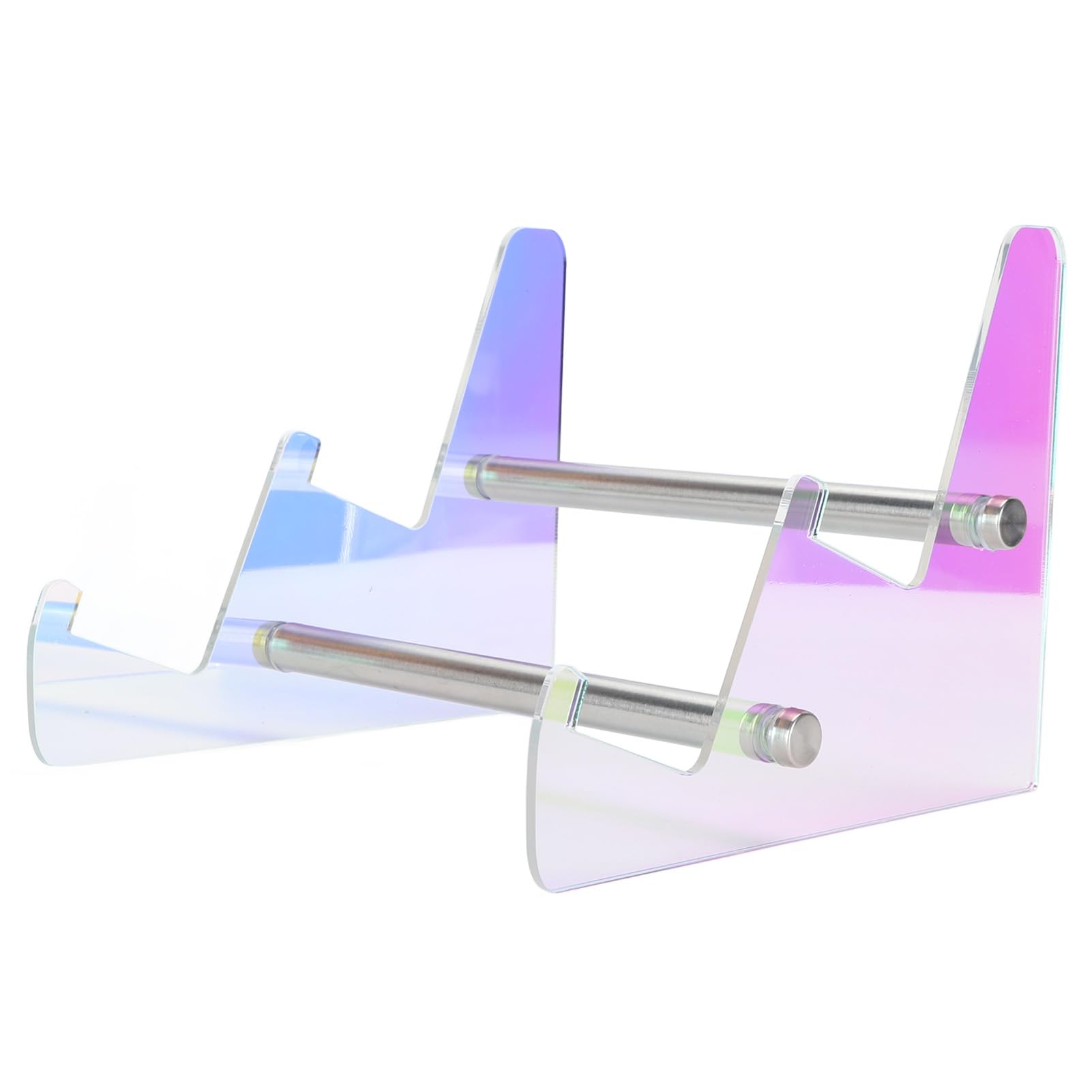 Tilted Computer Keyboard Holder, Clear Acrylic Computer Keyboard Stand for Ergonomic Typing, Keyboard Riser for Office Desk, Home, School, Keyboard Tray Fits All Keyboard (B)