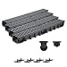 Produktbild 4m Entwässerungsrinne Belastungsklasse C250, 98mm Gußrost komplett SET