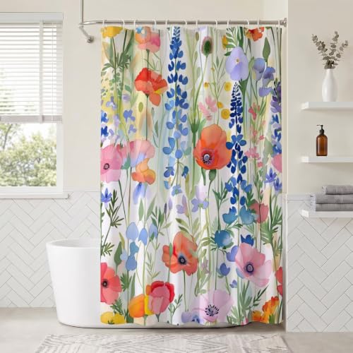Rideau de douche en tissu polyester de qualité supérieure aux oeillets renforcés