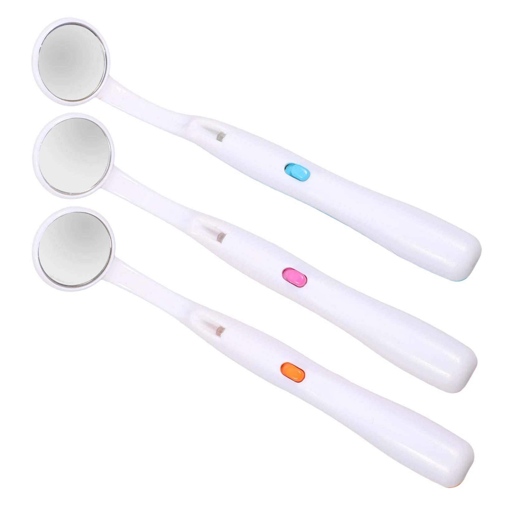 Mobestech 9pezzi Specchietti Dentali Led Antiappannamento Per Ispezione Orale Per Cura Con Luce Ergonomico Colori
