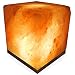 Crystal Allies Gallery CA SLS-CUBE-S Natural Himalayan Cube Salt Lamp on Wood Base with Cord, Light Bulb and Authentic Crystal Allies Info Card, 4.5" x 4.5" x 6.0", Orange