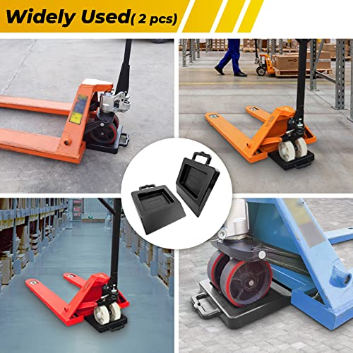 HOXWELL Calço de Batente de Roda para Palete de Borracha Premium, Batente de Roda para Reboque de Pa