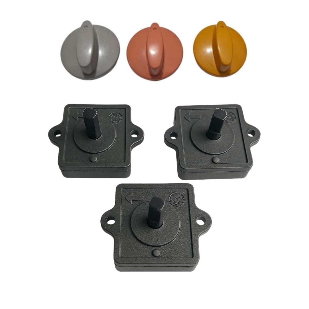 Rotary Switch for Air Coolers | 3 Way Square Rotary Switch for Plastic Coolers (pack of 3, with knob)-image-24
