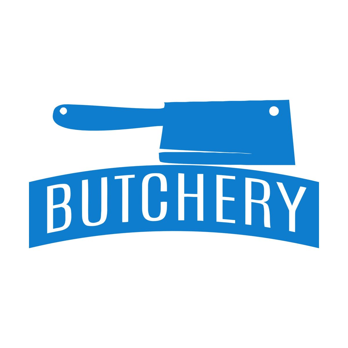 Mural and Wall Vinyl Decal Knife Butcher Shop Kitchen Meat Steak Cafe 42x81.6cm Removable Without Leaving Glue Large Blue โ image 1