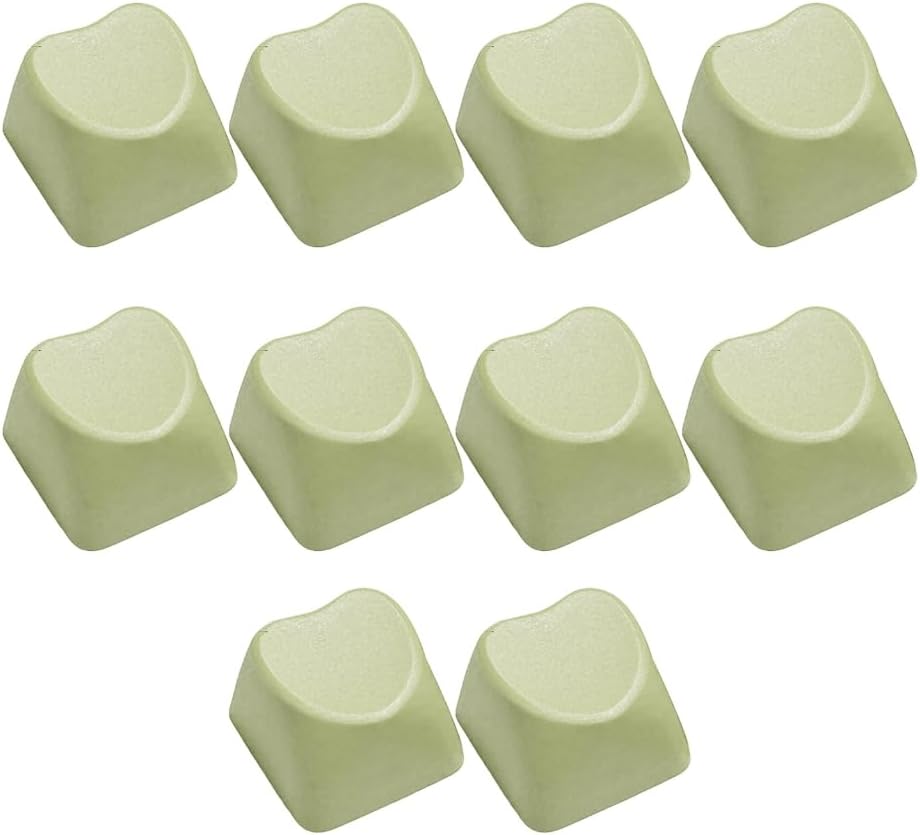 Unique Heart Shaped Keycaps Premium PBT 1U Height Keyboards Decoration