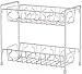 Simple Houseware 2-Tier Spice Rack Kitchen Organizer Countertop Shelf, Chrome