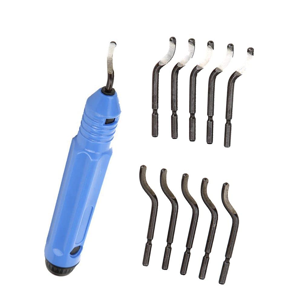 Lames D'outil D'ébavurage 20 Pièces Lames De Rechange Rotatives BS1010 Lames En Acier De Rechange Outils D'ébavurage à Main BS1010 Outil D'ébavurage