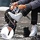 Joyzan Skate Spitzenspanner, Schlittschuh Spitzenspanner Sportdraht Schnürspanner Falten Schlittschuhe Spitze Abzieher Werkzeug Eishockey Eislaufschuh Straffer Tragbarer Haken Schwarz Sport Klapp