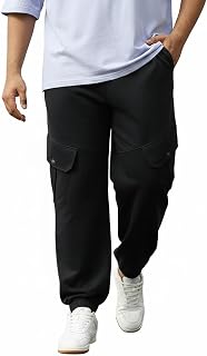 Bewakoof Air 1.0 Men's Solid Super Loose Fit Plus Size Joggers Price In India