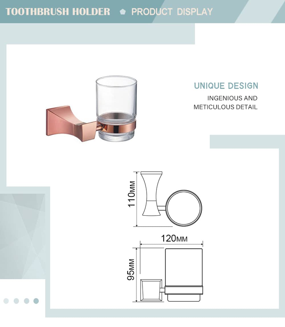 Gancho para ropa montado en la pared de oro rosa, soporte para papel higiénico, toallero, barra, estante, jabón, soporte para cepillo de dientes, accesorios de baño, soporte para cepillo de dientes