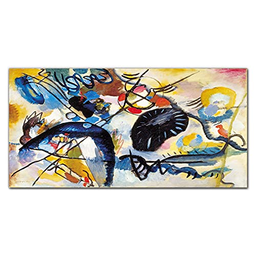 Tableau en verre trempé 100x50 cm Coloray Tâche Noire pour décoration murale