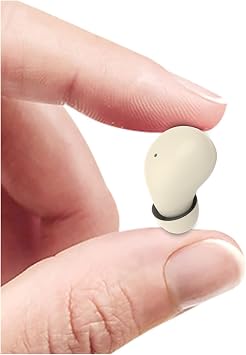 Single Invisible Small Mini Earbud Wireless Bluetooth Ear Buds for Small Ears Canals Micro Tiny Smallest Low Profile Flat Comfortable Secret Hidden Discreet Earbud Headphones for Work Women Kids