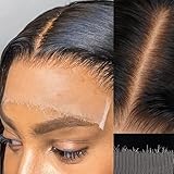 IDN BEAUTY SKINLIKE REAL 5X5 HD Lace Closure Wigs Human Hair 28 Inch 180% Density Straight Natural Black 0.1MM Ultra Thin Lace Wear and Go Bleached Single Knot Pre Plucked Glueless Wig