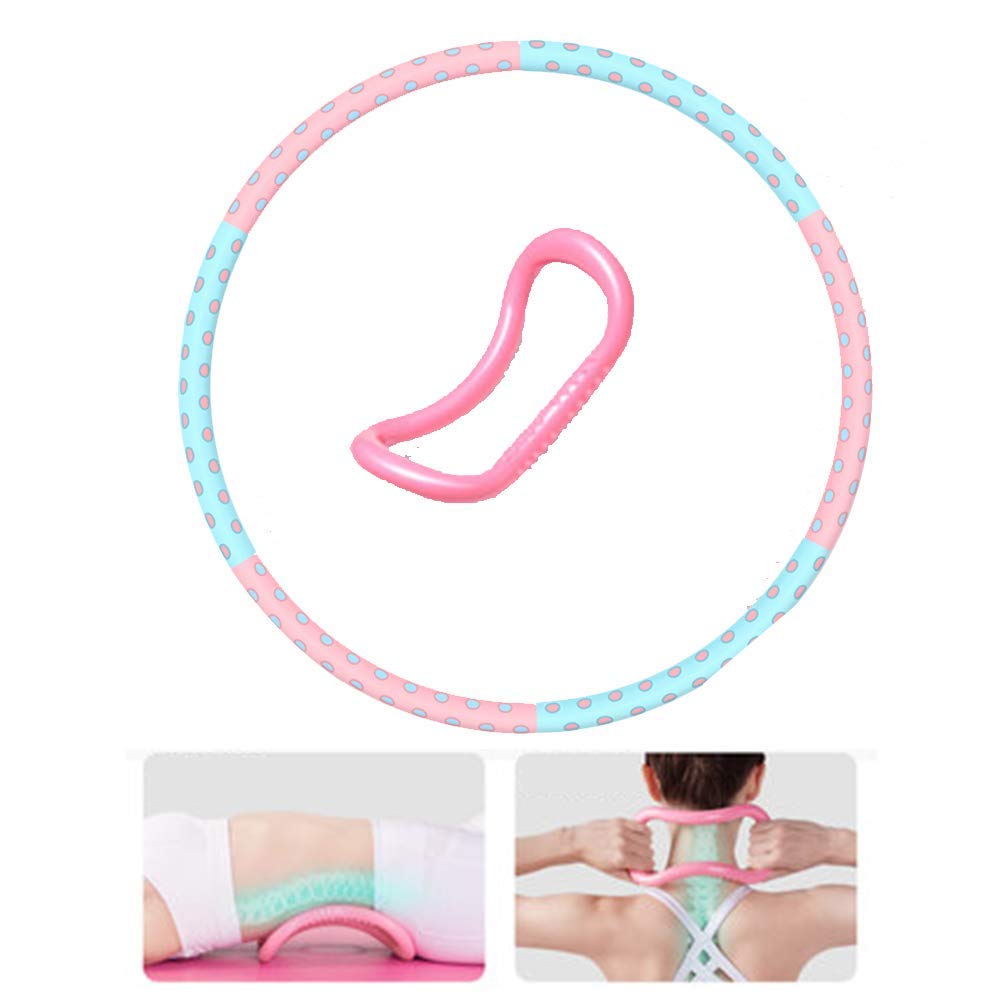 Cerchio di fitness Circles Pilates Fitness + hula hoop for adulti e adolescenti, Regolazione 2-10kg ponderata Hula Hoop for adulti, 6 Sezione staccabile Hoola Hoops for Vita Trainer vita sottile Sport
