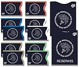 TÜV geprüfte NFC & RFID Schutzhüllen (12 Stück) Blocker Kartenhüllen, Schutz für Kreditkarten, EC Karten, Personalausweis, Reisepass, Kreditkartenetui, RFID & NFC Kartenschutzhülle