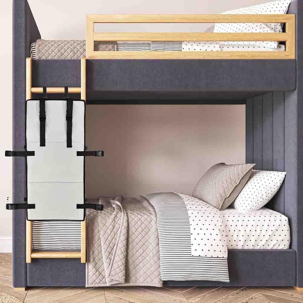 Protection d'échelle de lit superposé pour enfants, housse de sécurité double couche anti-chute avec serrure, protection douce épaisse pour lits d'enfants hauts, bas, pour une installation facile