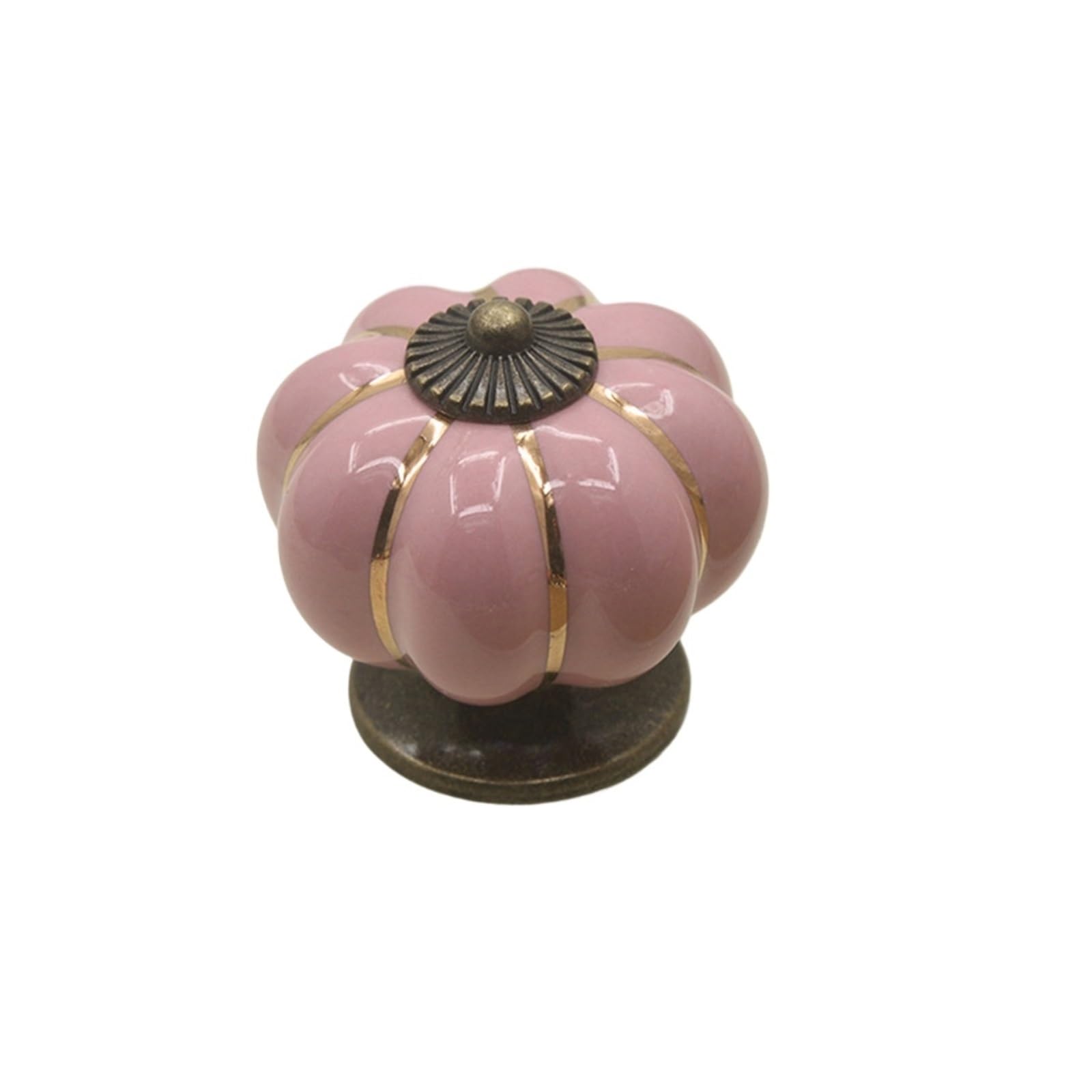Kifsdlf Color5 2Pcs Ceramic Pumpkin Cabinet Knob Drawer Furniture Handles Single Hole Door Pulls Wardrobe Closet Hardware For Cupboard Wardrobes Furniture(Color5)