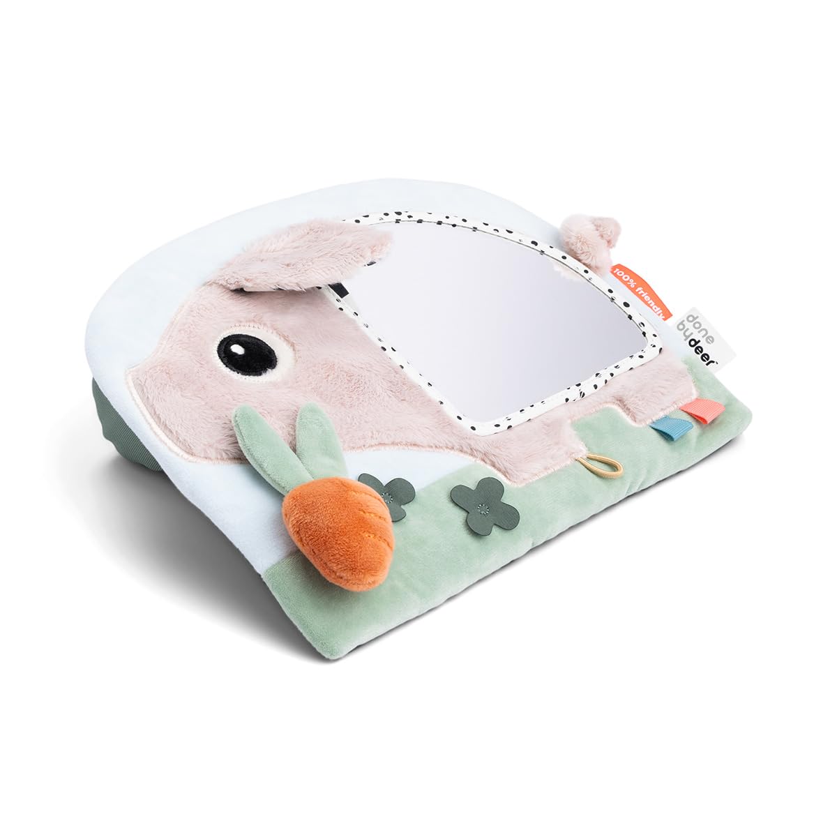 Done by Deer Specchio da gioco a terra Pigee Colour Mix – giocattolo per l'esplorazione sensoriale e la stimolazione visiva – giocattolo per bambini a partire da 0 mesi – giocattolo per attività del