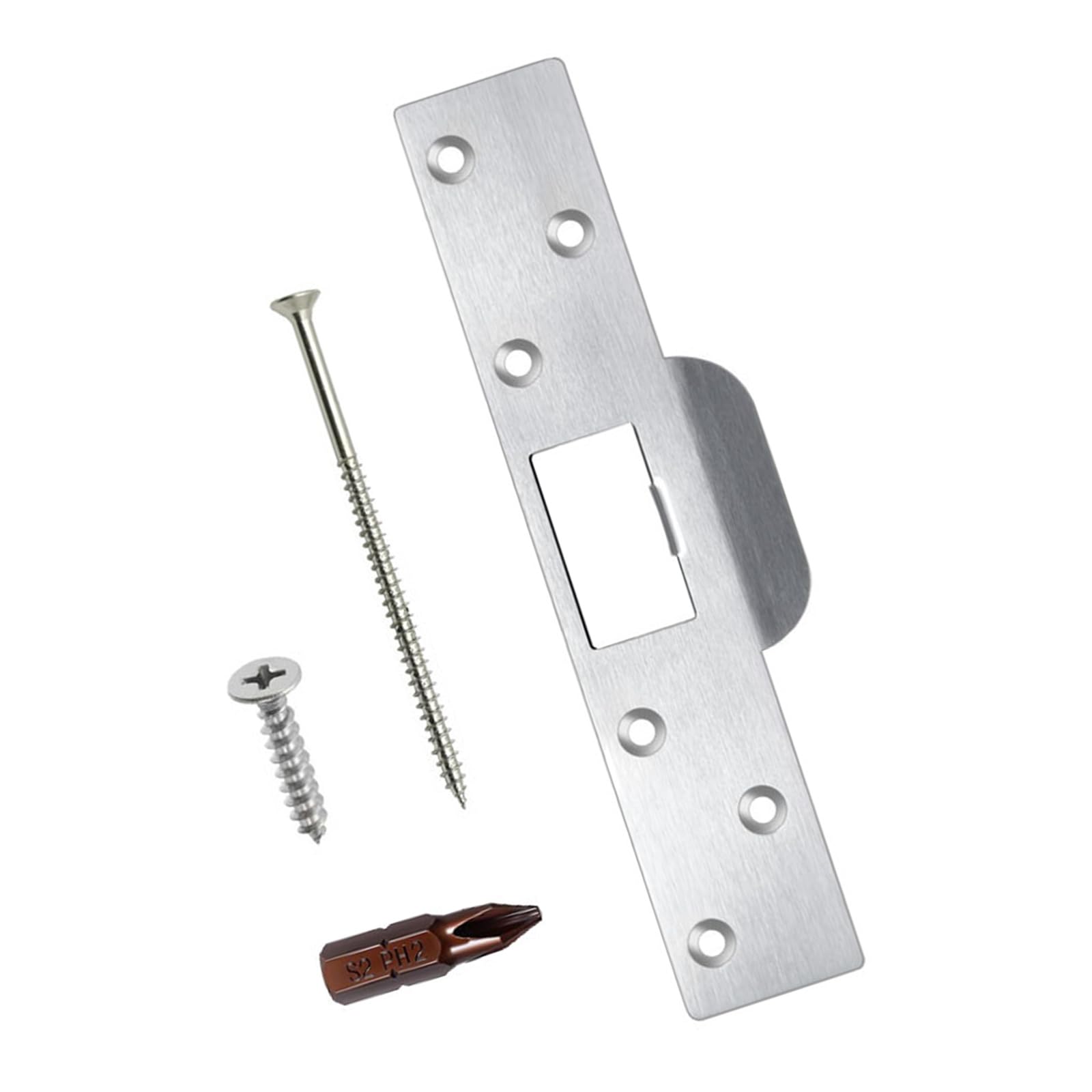 Reinforced Latches Hit Plate with 7 Inch Design Reinforcement Plate for Enhanced Security & Door Frame Protect Door Reinforcement