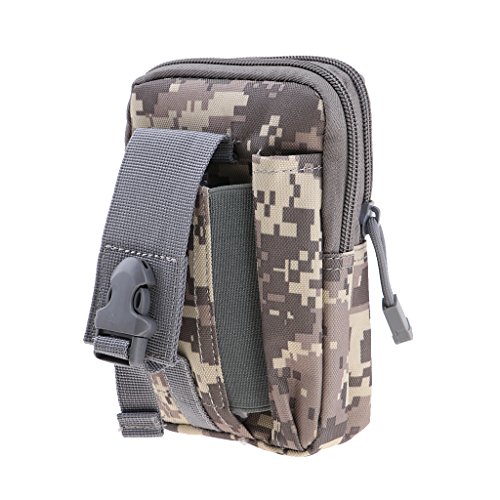 Fityle Fanny Militar Cinto Cinto Bum Cintura Saco Tático Mens Nylon Telefone Bolsas - Camuflagem