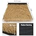 XLX TURF 10ft Artificial Thatch Hay for Rustic Wedding Decor, Fireproof Fake Straw Roof Mat for Tiki Bar, Farmhouse Western Rodeo Birthday Backdrop, Duck Blind Grass, 10