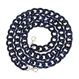 GALPADA Cadena para Bolso de Acrílico 100 Cm Correa de Cadena para Bolso de Acrílico Bicolor Azul Oscuro y Azul Claro Accesorios de Joyería para Bricolaje Material Creativo