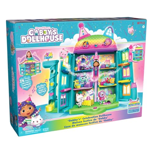 Playset Casa Da Gabbys Especial Celebracao, Gabbys Dollhouse, Sunny