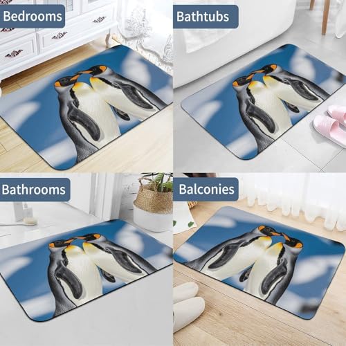 Tapis de bain antidérapant Pingouins anti-humidité 60x40 cm