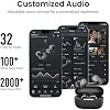 TOZO A1 Auriculares Inalámbricos Bluetooth 5.3 Ligeros de Oído | Impermeables IPX5, 2 Micrófonos para Llamadas con IA, Sonido Premium Inmersivo con Graves, Estuche de Carga, 32 Ecualizaciones Preset vía App TOZO 5