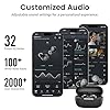 Best Yamaha Portable Headphones: bring clarity and comfort while listening 41 TOZO A1 Wireless Earbuds Bluetooth 5.3 Light Weight in Ear IPX5 Waterproof Headphones 2 Mic for AI Calls, Immersive Premium Sound Bass Headset with Charging Case, 32 Presets EQ Customization via App #5