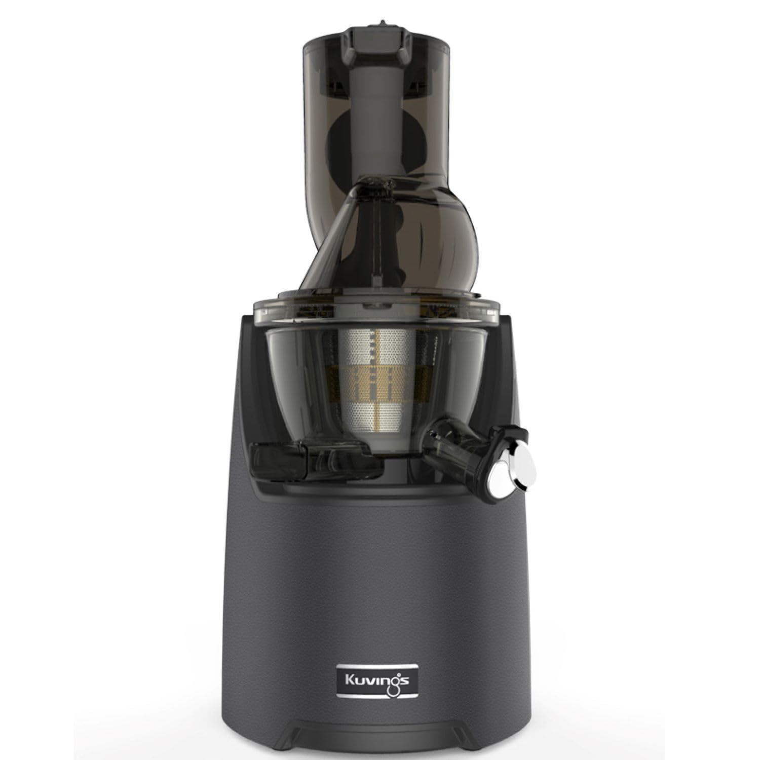 Kuvings EVO820 Slow Juicer Saftpresse – Entsafter mit großem Einfüllschacht und starkem 240W Motor für gesunde Obst- und Gemüsesäfte (Gray)