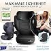 WALSER Premium Kindersitz Auto Numa, bequeme 2in1 Kinder Sitzerhöhung abnehmbare Rückenlehne + mitwachsende Kopfstütze 3-8 Jahre 100-150 cm neueste Norm ECE R 129, Sitzerhöhung Auto Kinder anthrazit