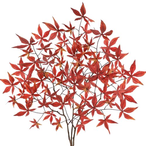 Tiges de feuilles d'érable orange pour un centre de table chaleureux - 2