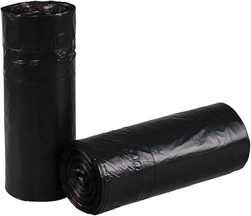 Qskely - Bolsa de basura negra de 7 galones con cordón para cocina, 104 unidades