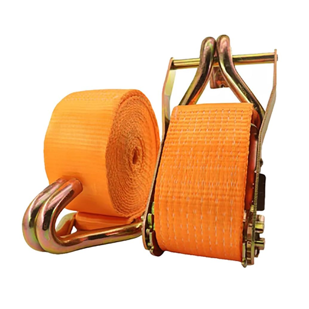 Ensanchadas Correas De Trinquete Resistentes, Correas De Trinquete De Amarre para Coche,Correas De Tensión Ajustables con Ganchos, Adecuadas para Motocicletas, Carga, Camiones(L 20m/787.4in)