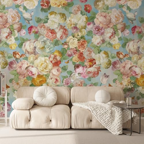 Zeeko Large French Floral Wall Murals Peel and Stick 148"