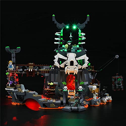 LIND Led Beleuchtungsset für Lego 71722 NINJAGO Verlies des Totenkopfmagiers, Licht Set Kompatibel Mit Lego 71722 Bauset… – Bild 3