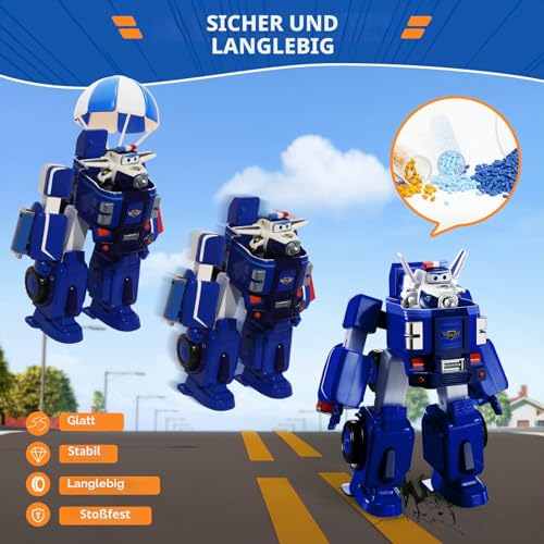 SUPER WINGS – VERWANDELBARES ROBOTERFAHRZEUG "PAUL’S CRUISER" 18 cm + 1 FIGUR 5 cm… – Ansicht 5
