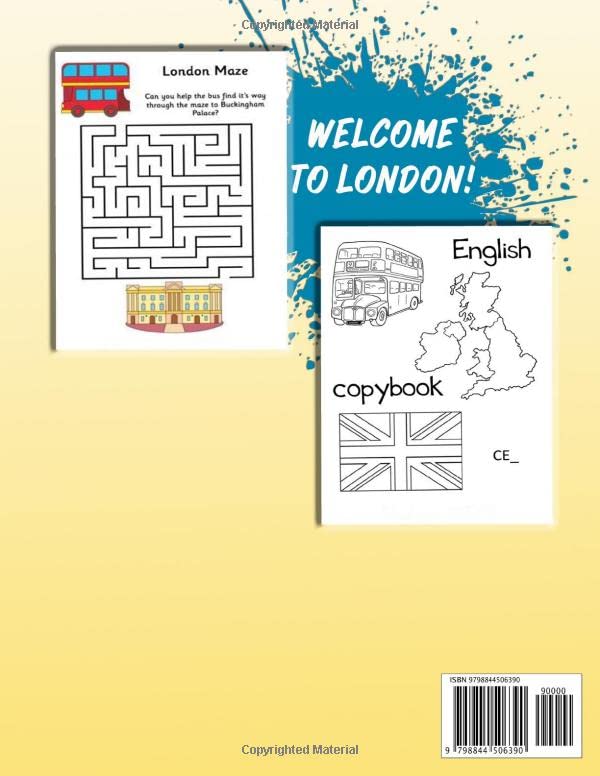 London Activity Coloring Book For Kids: A Fantastic Book With Activities And Brain Games Of London For Toddlers To Encourage Creativity And Avoid Using Technological Devices image 3