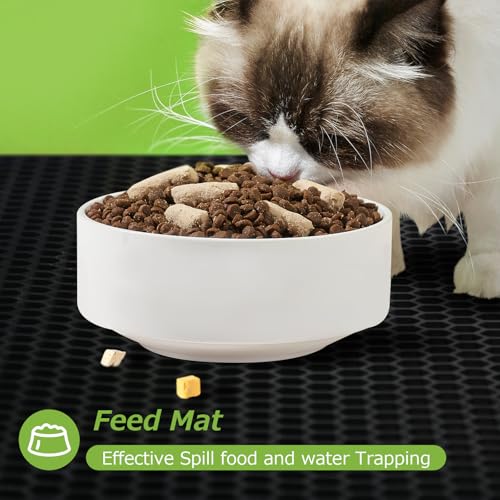 Matace Cat Litter Mat - Large 35\" x 24\" Rubber Trapping Mat for Litter Box - Waterproof, Easy Clean, Indoor Floor Tracking Mat
