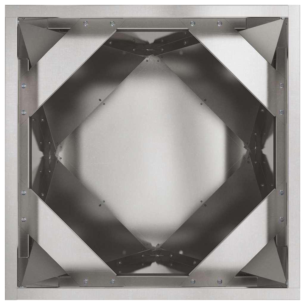 Donica 2 sztuki Srebrny 30 x x 30 cm Stal nierdzewna kwadratowa donica ogrodowa do użytku zewnętrznego odporna na warunki atmosferyczne nowoczesny design na taras balkon patio podest