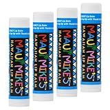 Best LIP BALM for Chapped Lips by Maui Mike's Pina Colada (4 pack) Glides on Smooth for Soothing Lip Care - SPF 15, Aloe, Vitamin E - Restore Dry Lips Today! (Pina Colada)