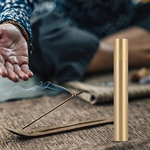 Incense Sticks Holder Incense Stick Box Copper Incense Burner Holder Incense Sticks Case Box Holders Fragrance Stick Tube Container Incense Storage Box Incense Holder #TOP7