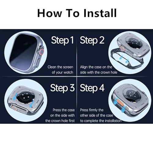 Case For Apple Watch Ultra, Exquisite Refined Minimalist Slim Apple Watch Ultra Case 49Mm -Carbon Fiber #TOP5