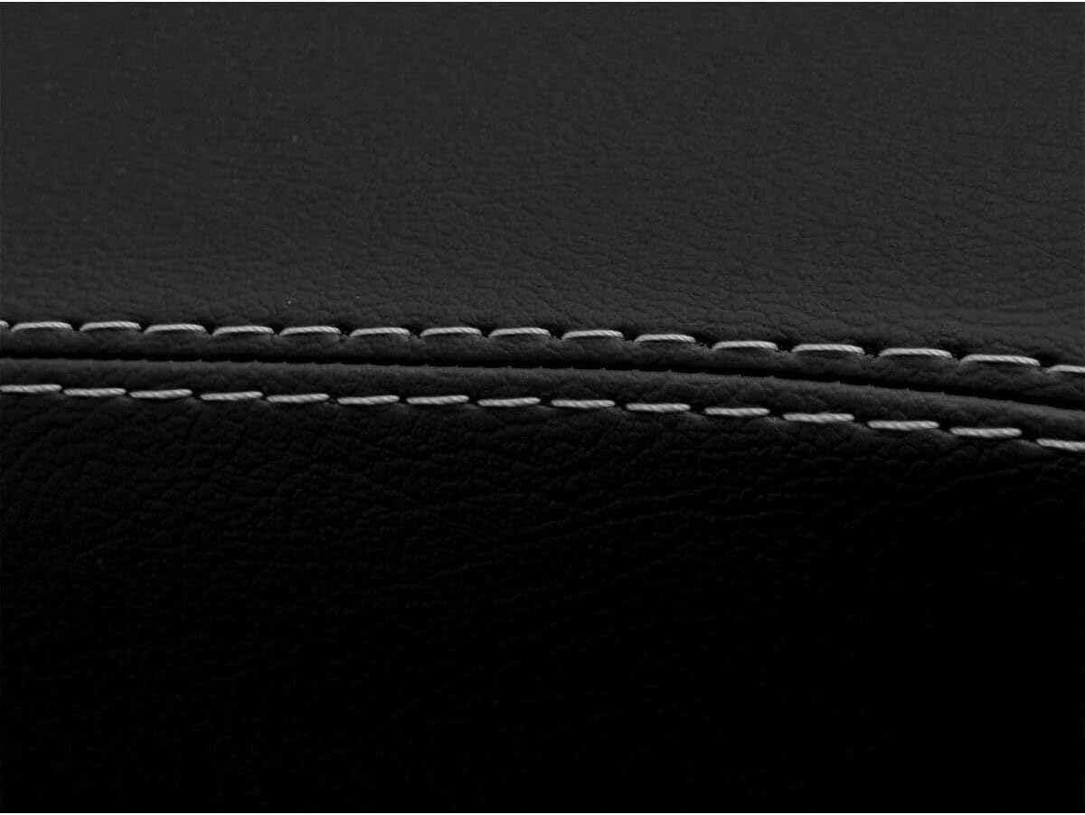 Yazyu Console Lid Armrest Cover Leather Gray Stitch Vinyl Center,Front for Hummer for H3 2006-2010 HUM-H3-0510 YZY1587